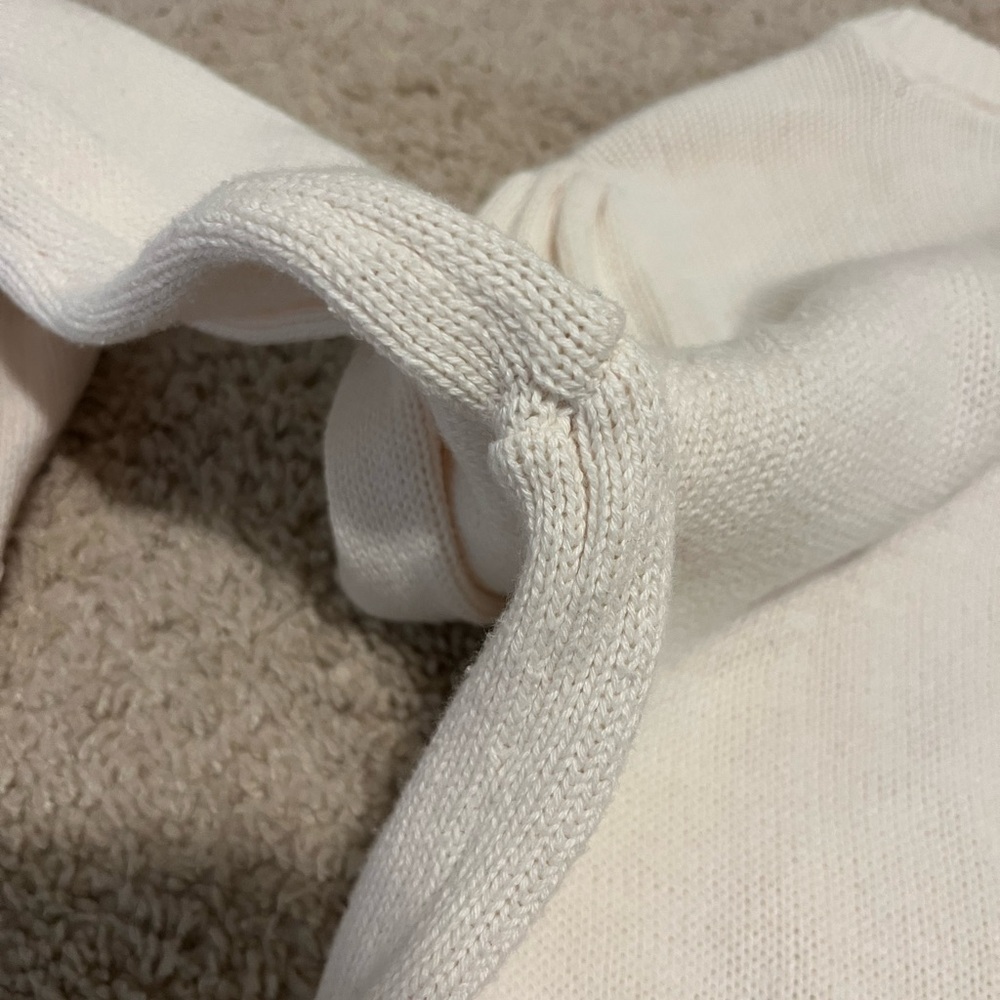 LOFT Puff Sleeve Button Sweater - Picture 8 of 8